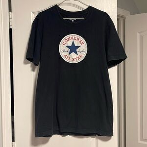 converse all star black t-shirt
